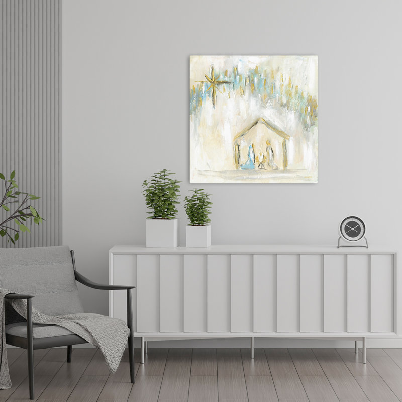 Miracle de Noël, art contemporain des Fêtes, H 24 po x l 24 po