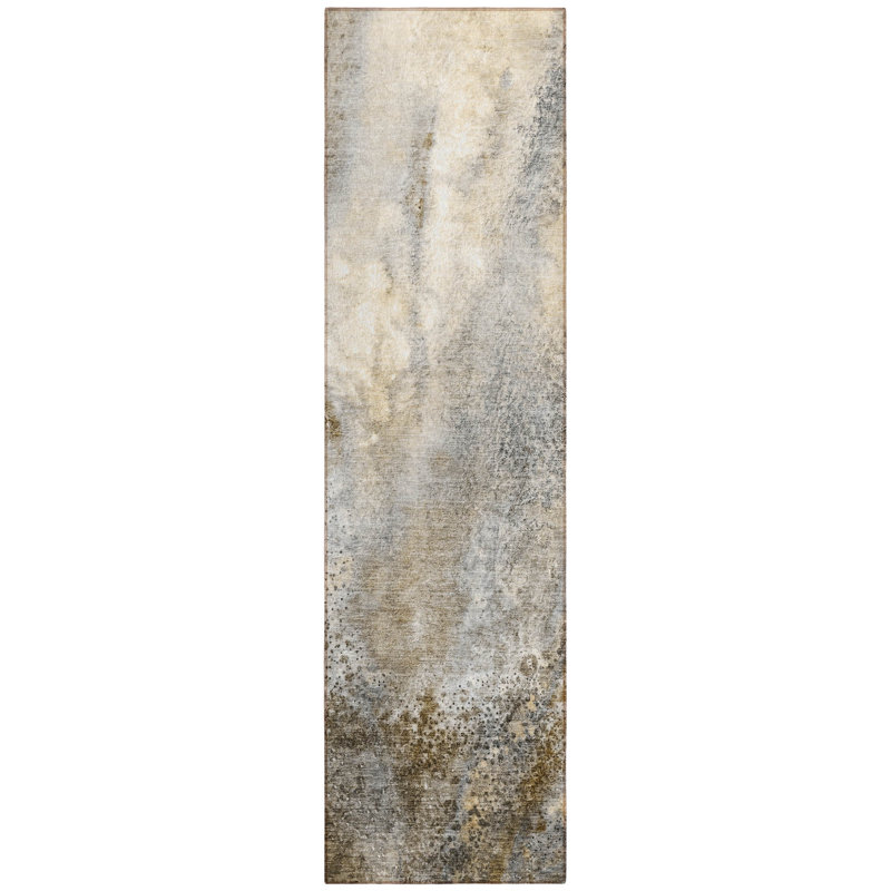 Tapis de couloir d'extérieur 8 po beige
