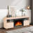  60" Fireplace TV Stand With Electric Fireplace,Remote ,Timer & Adjustable Led Flame-1949404299