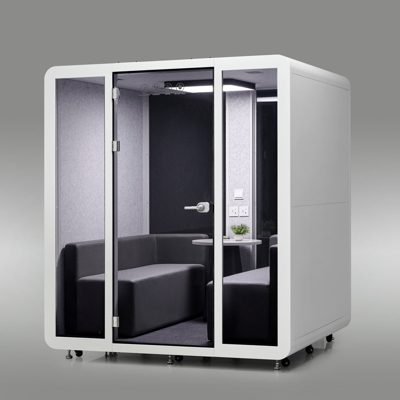 Cabine de réunion Venti White Sound Modular Pod - 4-6 personnes