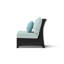 Deco 2 Piece Sunbrella Outdoor Armless Chairs - Spa Blue