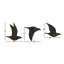 Ensemble de 3 décorations murales d'oiseaux flottants en polystone métallique-2117833457-2117833470
