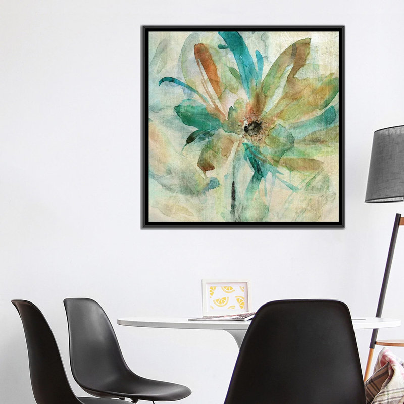 «Vivid Spring», reproduction sur toile, H 18 po x l 18 po x P 1,5 po, Pas de tapis, Toile avec cadre noir