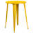Drumfane 30'' Round Metal Indoor-Outdoor Bar Table Set with 2 Vertical Slat Back Stools-33651163-68072876