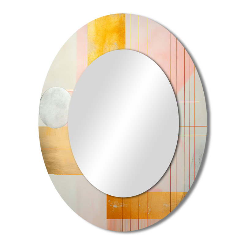 Miroir mural géométrique géométrique Serenity, 43 po x 33 po