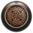 Antique Brass Dark Walnut Wood