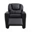 Fauteuil inclinable pour enfants, PVC noir