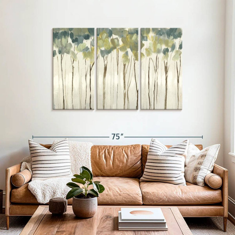 Avery Viridian Treeline I, H 36 po x l 57 po