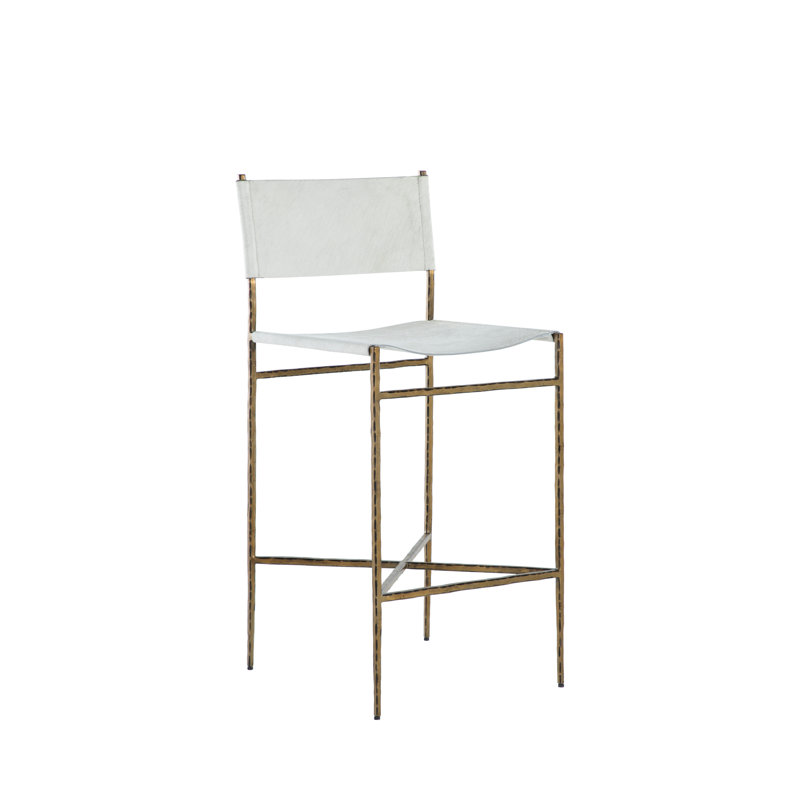 Landon Bar Stool - Gold, Bar Stool (29” Seat Height)