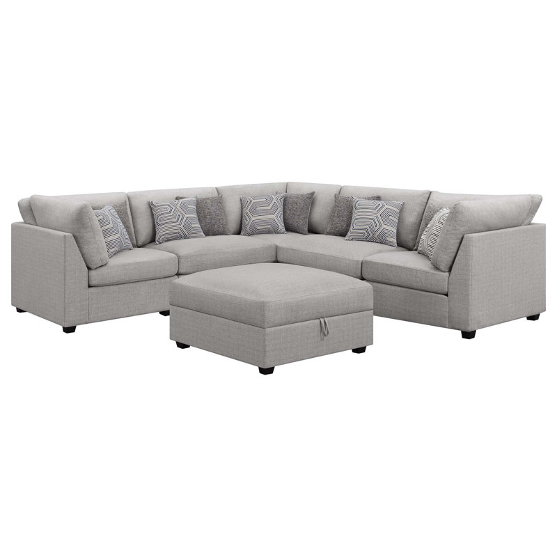 Canapé modulaire moderne avec repose-pieds avec rangement
