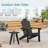 Outdoor Side Table, HDPE Outdoor Table, Small Round Side Table Weather-Resistant, Outdoor Side Tables For Patio, Porch, Deck, End Table For Plant Stand, Living Room, Bedroom,-1419008360