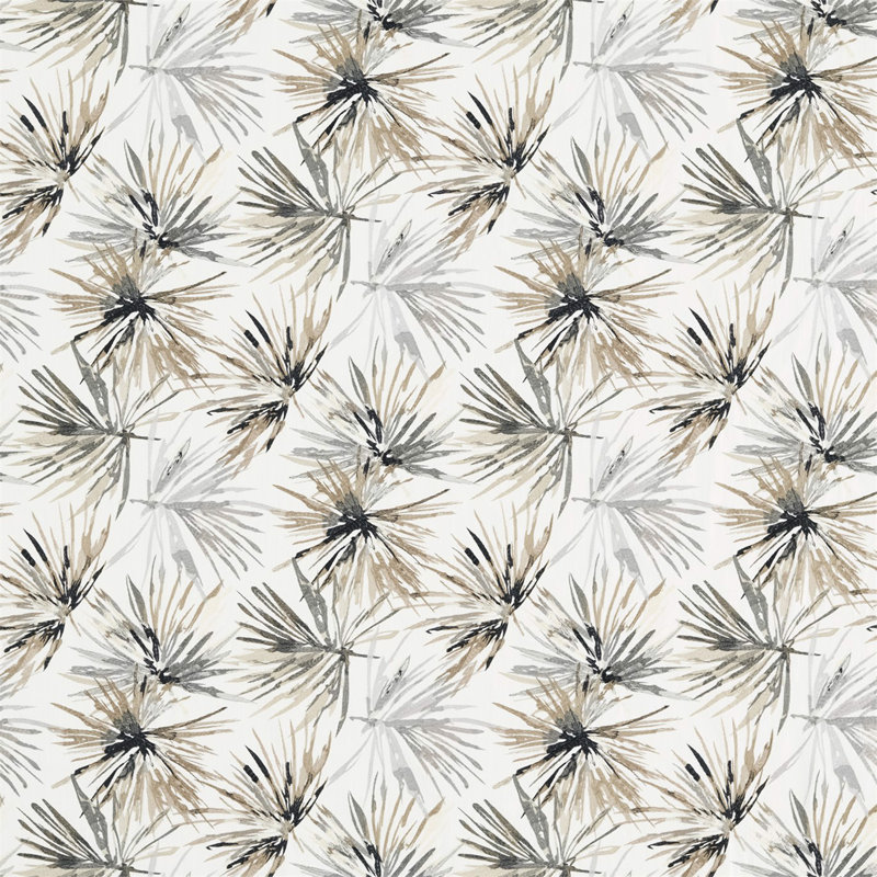Aucuba Fabric, Steel/Jet