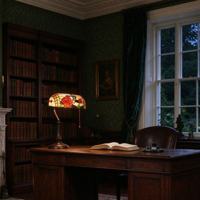 Iron Bankers Table Lamp