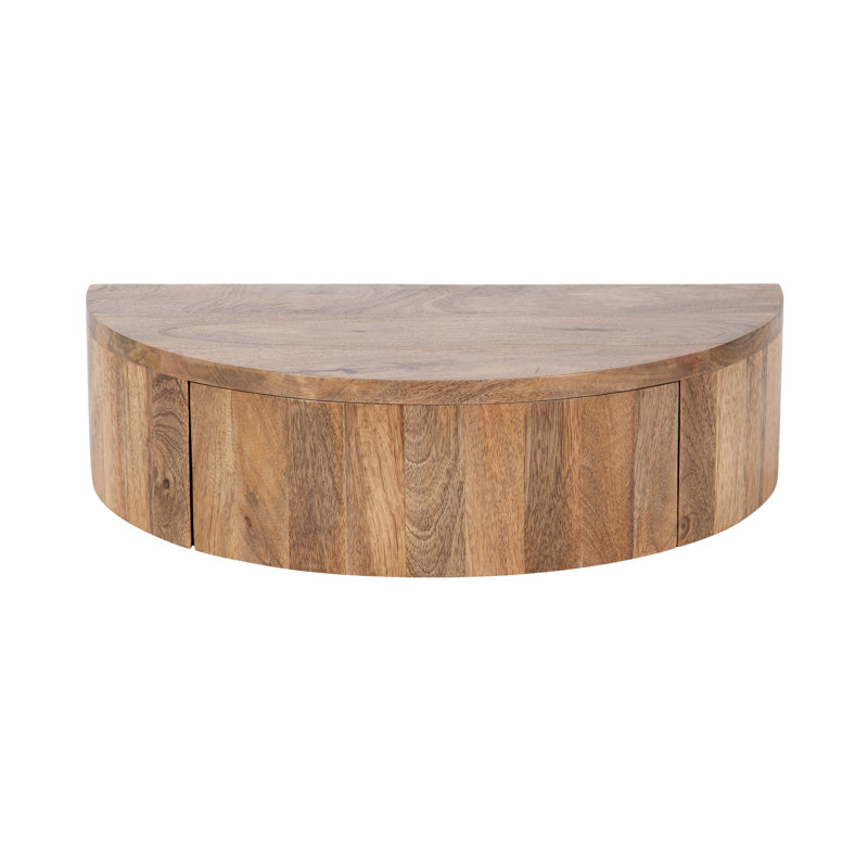 Lought Solid Wood End Table, Natural