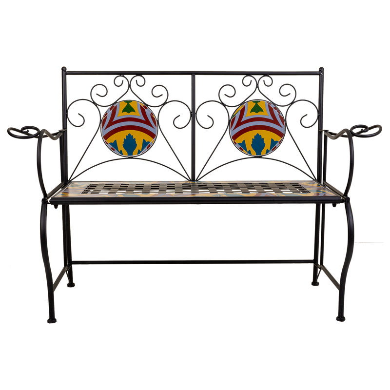 Chania Iron Outdoor Bench