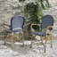 Chaise de patio empilable Androula