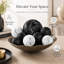 Petits boules décoratives en marbre noir et blanc Creative Scents