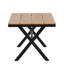 Pe chaises et table en bois en plastique pour patio-120693081