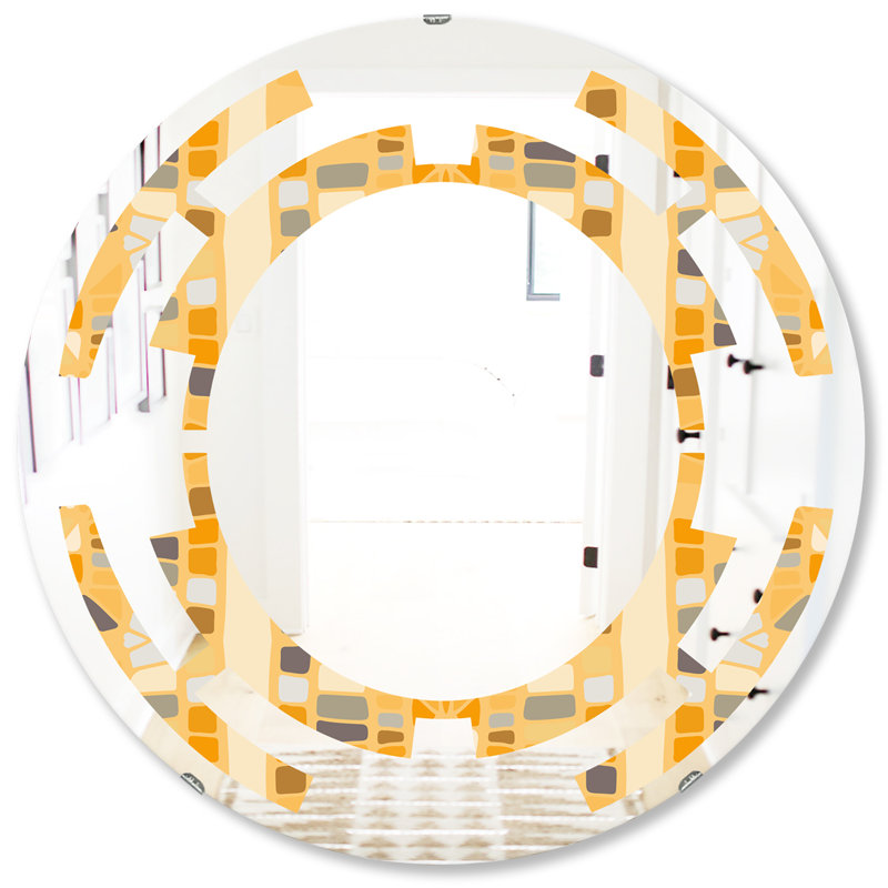 Miroir mural géométrique Space II, H 31,5 po x l po