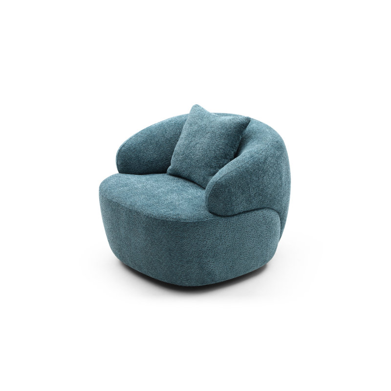 Canapé moderne pivotant à 360 ° Mid Century, Bleu