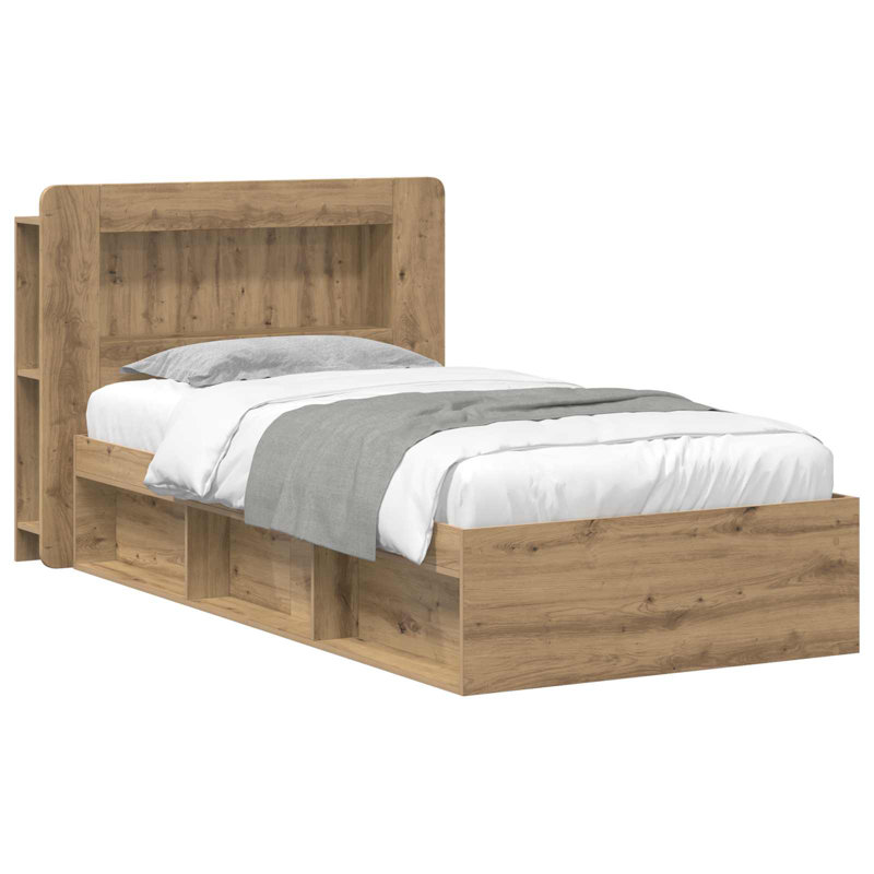 Bed, European Single (90 x 200 cm), Artisan Oak