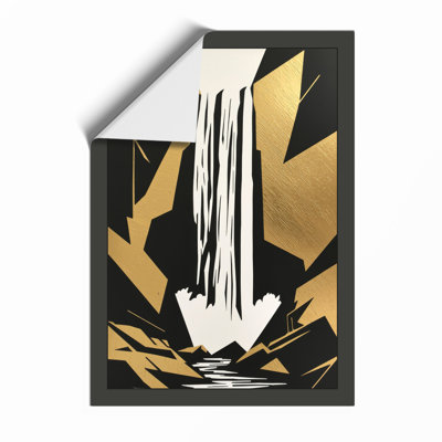 Geometric Waterfall Art Deco - Print
