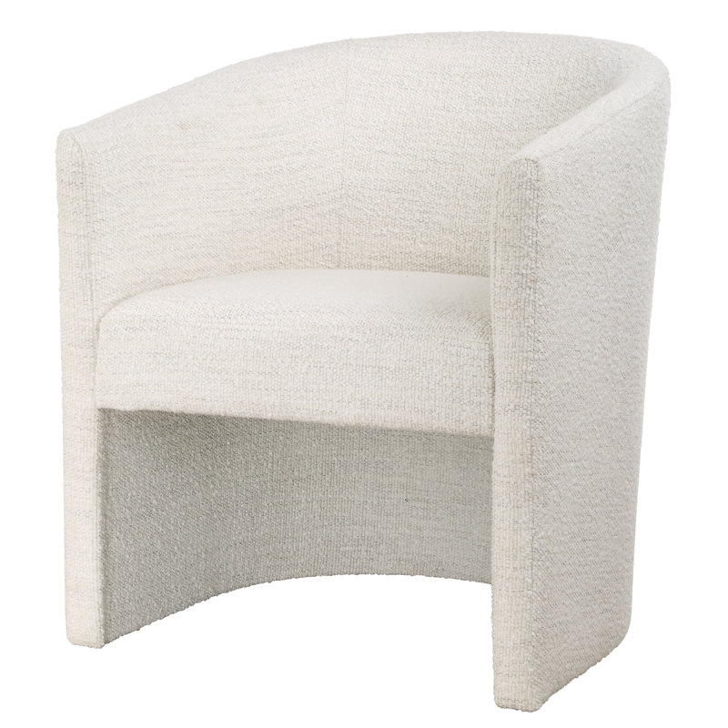 Sawana White Fabric Dining Chair