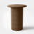 Chibuzor 22"Tall Pedestal Wood Round End Table, Handcrafted Solid Wood Fluted Design-456827337