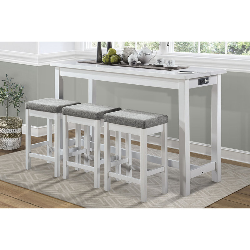 3 - Person Dining Set, White