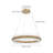 31.5" Modern Gold Ring LED Crystal Chandelier