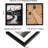 8.5X11 Picture Frames Set Of 3, Made Of Real High Definition Glass And Solid Frame To Display Certificate Or Pictures 8.5X11,To Wall And Tabletop Mounting, Black. (8.5X11'')