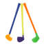 Ensemble de jeu de golf pour tout-petits avec sac en plastique, 2 bâtons, 1 Putter, 4 balles, une tasse de Putty pour utilisation intérieure ou extérieure pour les tout-petits garçons et filles par Hey! Jouez!