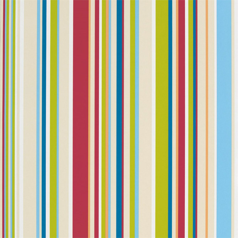Rush 10.05m x 52cm Wallpaper Roll, Strawberry Sailor Blue Apple And Neutrals