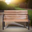 Slatted 3 Seater Outdoor Garden Bench