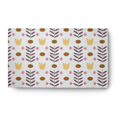 Chenille Floral Indoor Rug