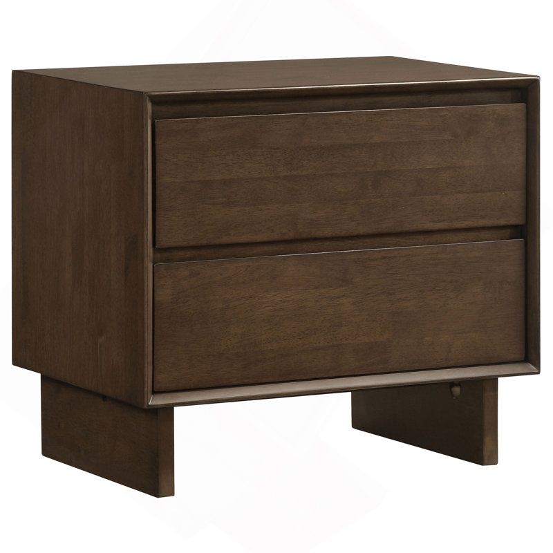 Table de chevet 2 tiroirs Hemlock