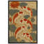 «Koi Fish and Lotus Flower Art», reproduction d'art sur toile encadrée-1464072444-1464072435