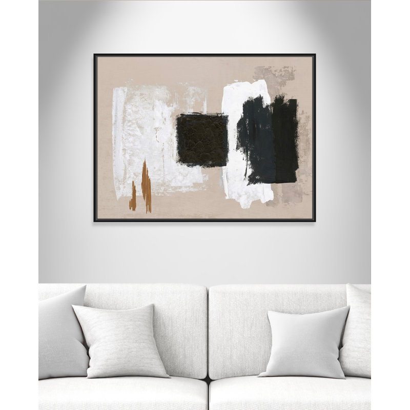 Imone - Floater Frame Canvas, 31.5" H x 41.5" W, Black