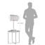 Lampe de table chromée 28 po Haydon-699558345