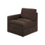Canapé modulaire 6 pièces en suède de vison, mobilier de salon contemporain avec coussin à trois couches, siège confortable