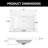 24'' W X 19.48'' D Rectangular Drop-in Resin Single Bathroom Vanity Sink With Overflow