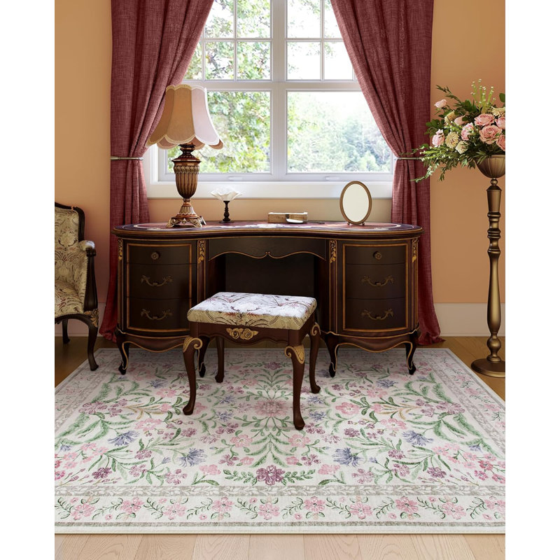 Rugs for Living Room 5x7, Machine Washable Area Rugs Non-Slip