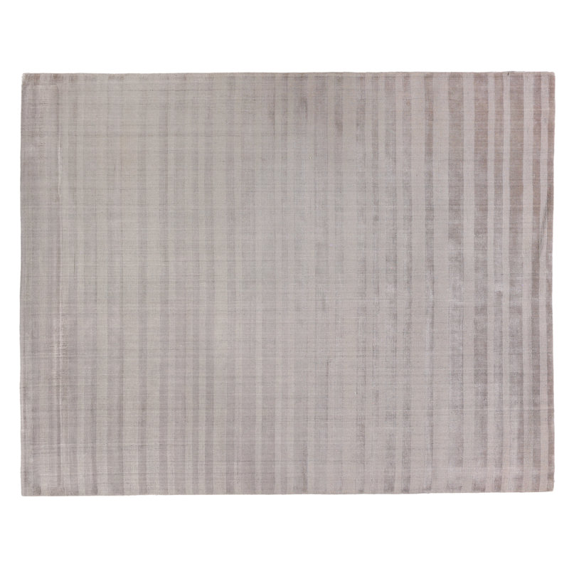 Robin Striped Area Rug in Taupe, Rectangle 6' x 9'