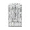 Sarella 2 Light 11in Wall Sconce in White with Clear Radiance Crystals