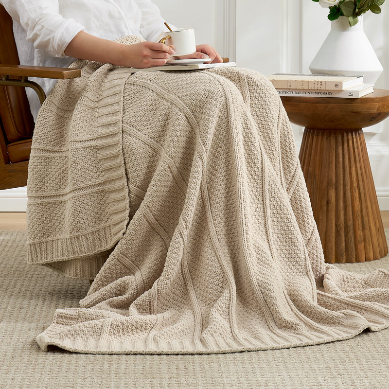 Jeté Chunky Knit, Beige