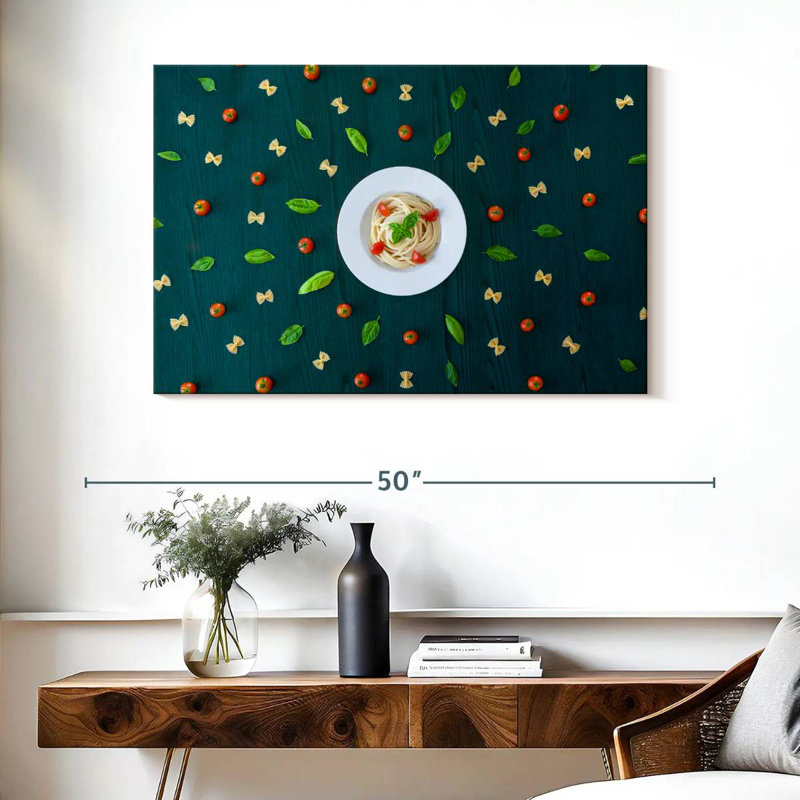 Italian Pasta Pattern, 26" H x 39" W