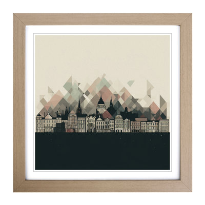 City Of Belfast Minimalism - Framed Print