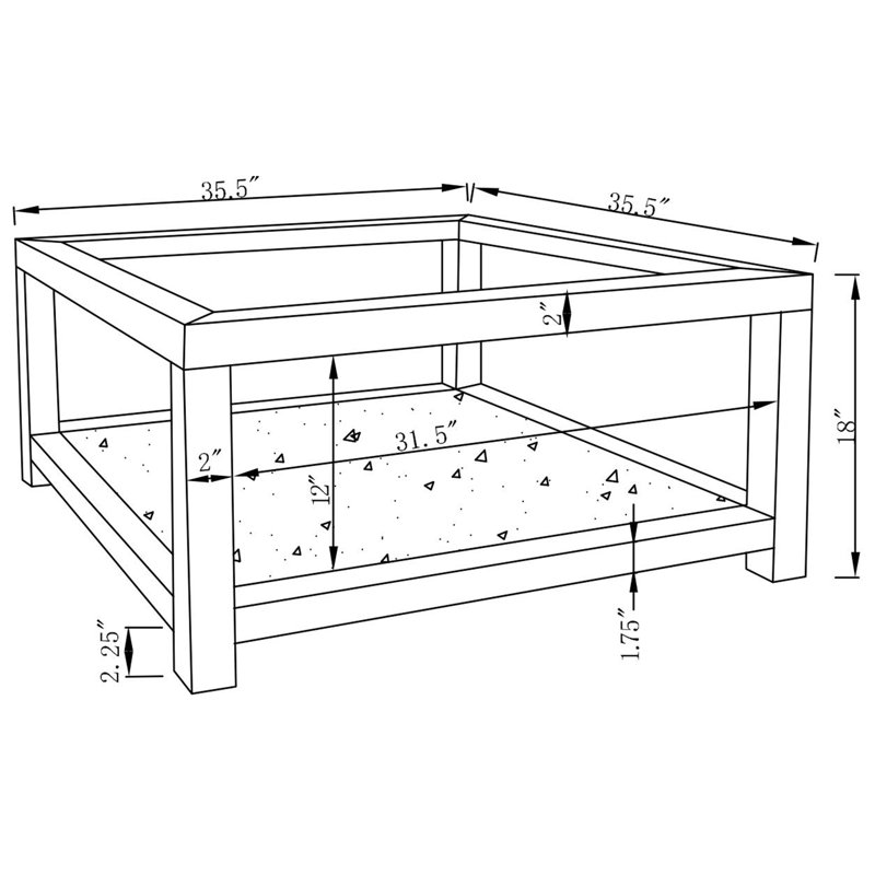 Table basse avec rangement Erimon Wychwood