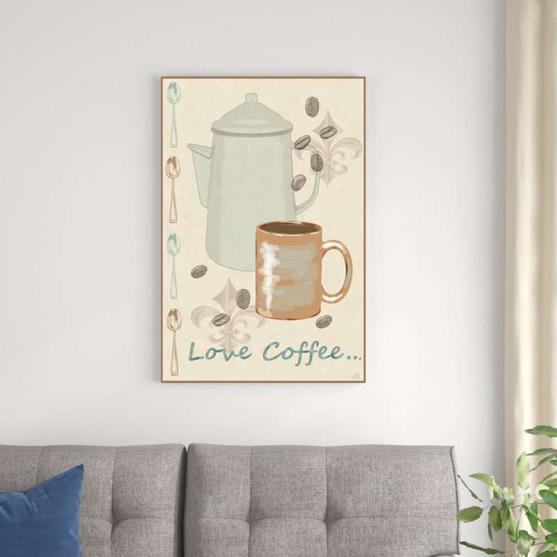 «Love Coffee», H 36 po x l 24 po x P 1,25 po