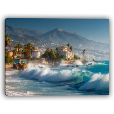 Pacific Serenity - Tranquil Ocean Cliff Canvas Print
